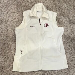 Columbia A&M White Sleeveless Vest  Game Day